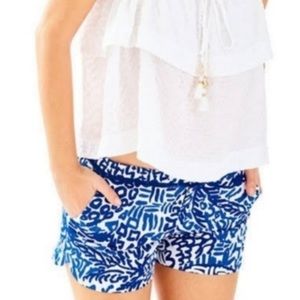 Lilly Pulitzer Adie indigo shorts 0